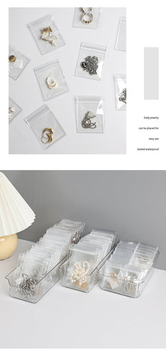 Compact travel jewellery organiser with compartments