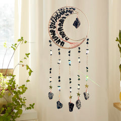 Ethically sourced rose quartz ornament contrasting with furnishings